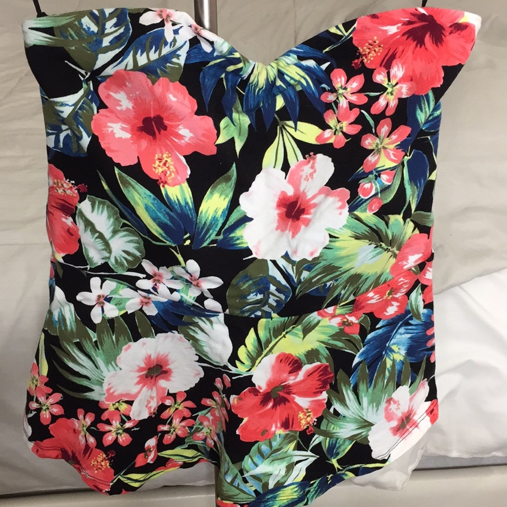 Tube top peplum